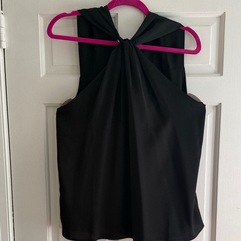 Ann Taylor Black Sleeveless Blouse